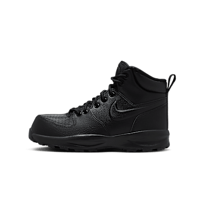 Black nike boots for boys discount